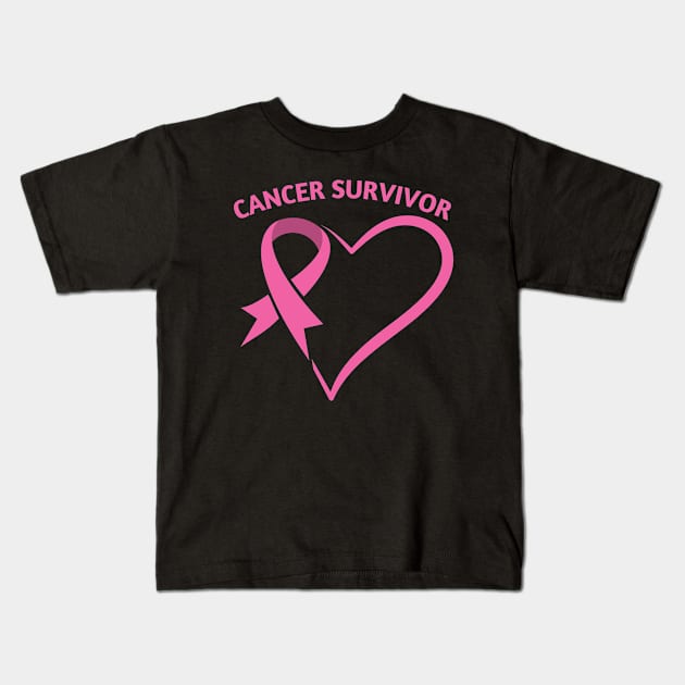 Cancer Survivor Kids T-Shirt by MtWoodson